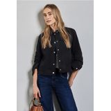 STREET ONE Jas in velours look, Deep Tint Blue, 38