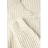 Street One - Studio - Gebreide Trui - Beige - Met Structuurpatroon