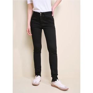 Street One Dames Slim fit denim in Zwart, in size: 24