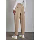 Street One Dames Casual broek in Beige, in size: 34