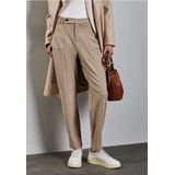 Street One Dames Casual broek in Beige, in size: 34