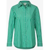 Street One - Damesblouse - Gestreept - Lange Mouwen - Shirtkraag
