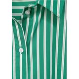 Street One - Damesblouse - Gestreept - Lange Mouwen - Shirtkraag