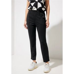 Street One Dames Slim fit joggingbroek in Zwart, in size: 42