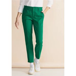Street One Dames Loose fit broek in Groen, in size: 32