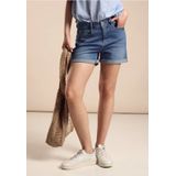 Street One Dames Jeansshort in Blauw, in size: 24