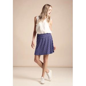Street One Dames Minirok met print in Blauw, in size: 44
