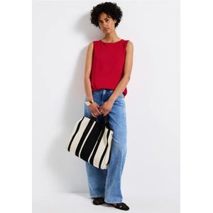 Street One Dames Basis top in Rood, in size: 34