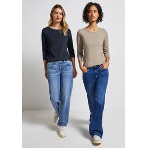 Street One Dames 2-pack shirts met lange mouwen in Multicolour, in size: 34