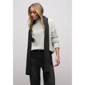 Street One Dames Trui met structuurmix in Grijs, in size: 44