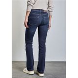 Street One Bootcut jeans voor dames, Donkerblauw zacht gewassen, 29W / 30L