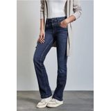 Street One Bootcut jeans voor dames, Donkerblauw zacht gewassen, 29W / 30L