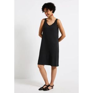 Street One Dames Riemjurk in effen kleur in Zwart, in size: 34