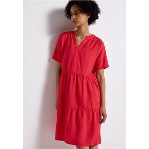 Jerseyjurk - Effen - Viscose - Uitgesneden Hals - Halve Mouw - Losse Pasvorm