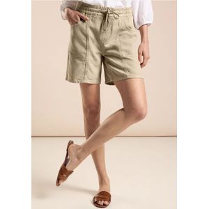 Street One Dames Jeansshort in Beige, in size: 26