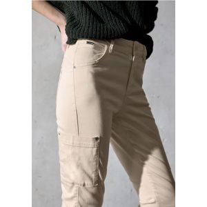 Street One Studio Dames Cargo-look broek in Beige, in size: 32