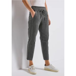 Street One - Bonny - Loose Fit Corduroy Broek - Grijs - Dames