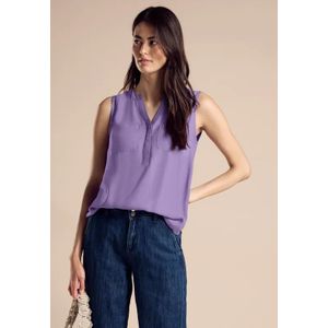 Street One Dames Zomerse blousetop in Paars, in size: 40
