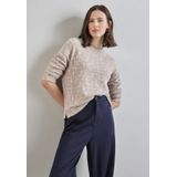 Street One - A322243 - T-shirt - Lichtbeige - Zacht met Print