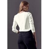 Street One - Studio - Dames Basic Shirt - Wit - Lange Mouwen