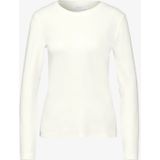 Street One - Studio - Dames Basic Shirt - Wit - Lange Mouwen