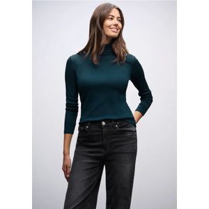 Street One Dames Basic coltrui in Turkoois, in size: 34