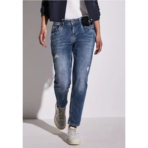 Street One Dames Losse jeans in Blauw, in size: 25