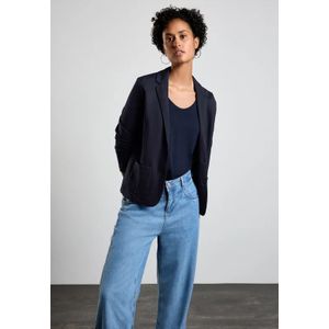 Street One Dames Korte blazer in Blauw, in size: 34