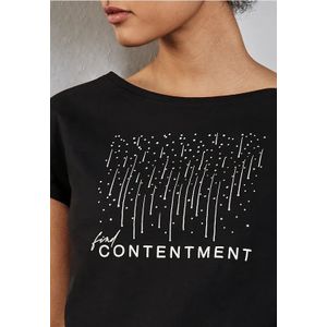 Street One Dames Shirt met print in Zwart, in size: 34