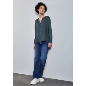 Street One Dames Tuniek in effen kleur in Groen, in size: 36
