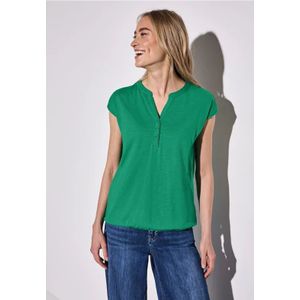 Street One Dames Shirt in tuniek-look in Groen, in size: 34