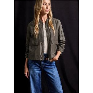 Street One Dames Korte blouson in Bruin, in size: 34