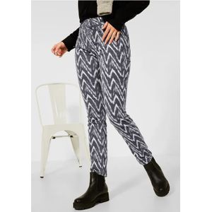 Street One Dames Casual Fit jeans met print in Zwart, in size: 34