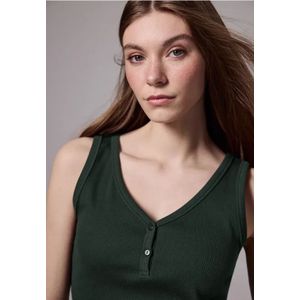 Street One - Studio - Top - Groen - Geribbelde Structuur