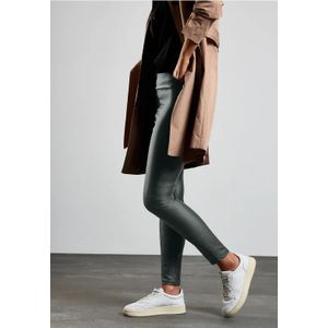 Street One Dames Legging in lederlook in Groen, in size: 32