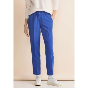 Street One Dames Loose fit broek in Blauw, in size: 32