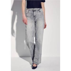 Street One Dames Wide Legs Jeans in Grijs, in size: 24