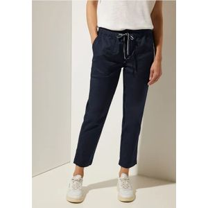 Street One Dames Loose fit broek in Blauw, in size: 32