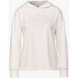 Street One - A322260 - Dameshoodie - Lucid White - Met Borduursel