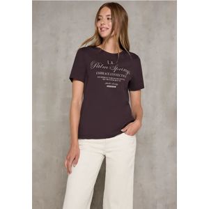 Street One Studio Dames Shirt met tekst in Rood, in size: 34