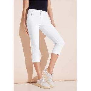 Street One Dames 3/-broek met rits in Wit, in size: 46