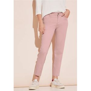 Street One Dames Satijnen 7/8-broek in Roze, in size: 44