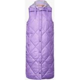 Street One Dames Lange gewatteerde bodywarmer in Paars, in size: 34