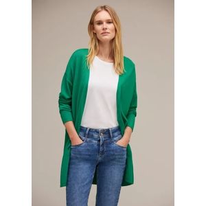 Street One Dames Lange cardigan in Groen, in size: 34