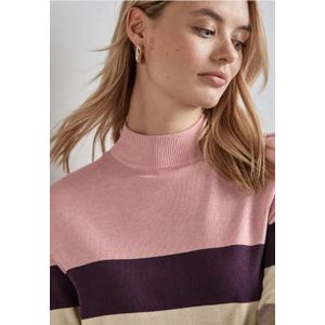 Street One Dames Trui met strepen in Roze, in size: 34