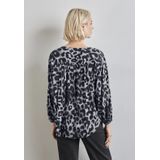 Street One - Blouse - Grijs - Dames - 3/4 Mouwen - Knoopsluiting