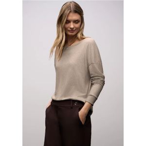 Street One Dames Gemêleerd shirt in Bruin, in size: 34