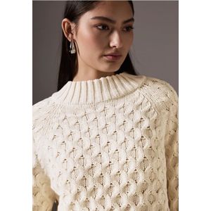 Street One Studio Dames Trui met structuur in Beige, in size: 38