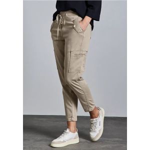 Street One Dames Cargo broek in Grijs, in size: 36