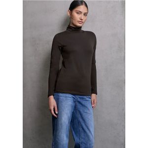 Street One Studio Dames Col shirt in Bruin, in size: 44